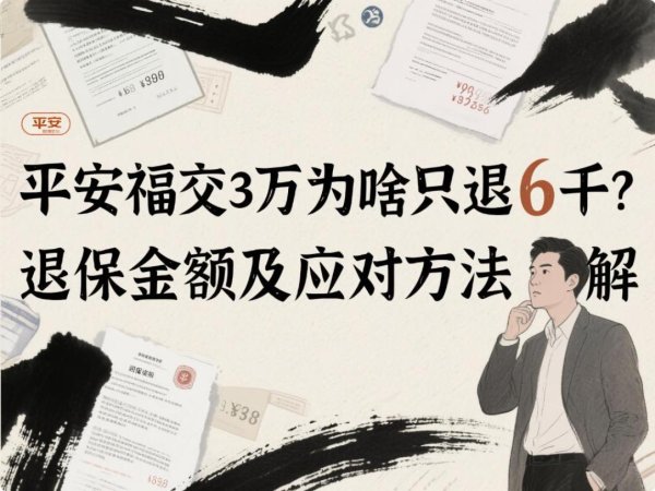 炒股配资首选 平安福交3万为啥只退6千？退保金额及应对方法详解